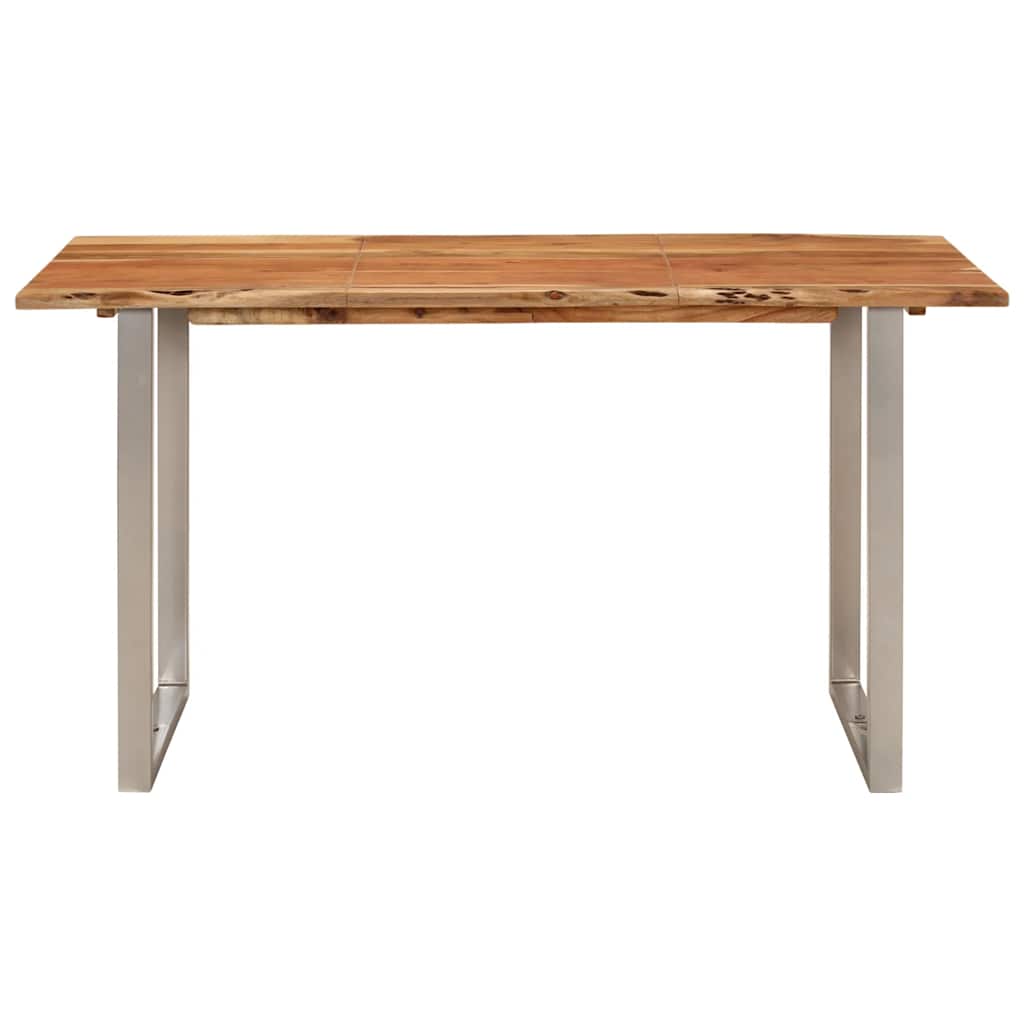 Tavolo da Pranzo 140x70x76 cm in Legno Massello di Acacia 286478