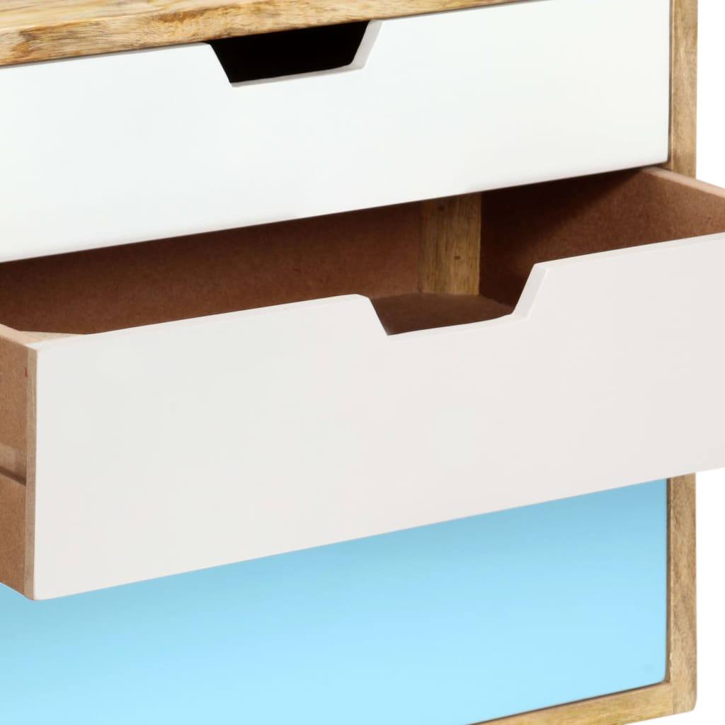 Comodino-Tavolino da notte 47x35x63 cm in Legno Massello di Mango