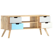 Mobile Porta TV-Mobile per TV-Credenza TV 110x35x48 cm Legno Massello di Mango 292389