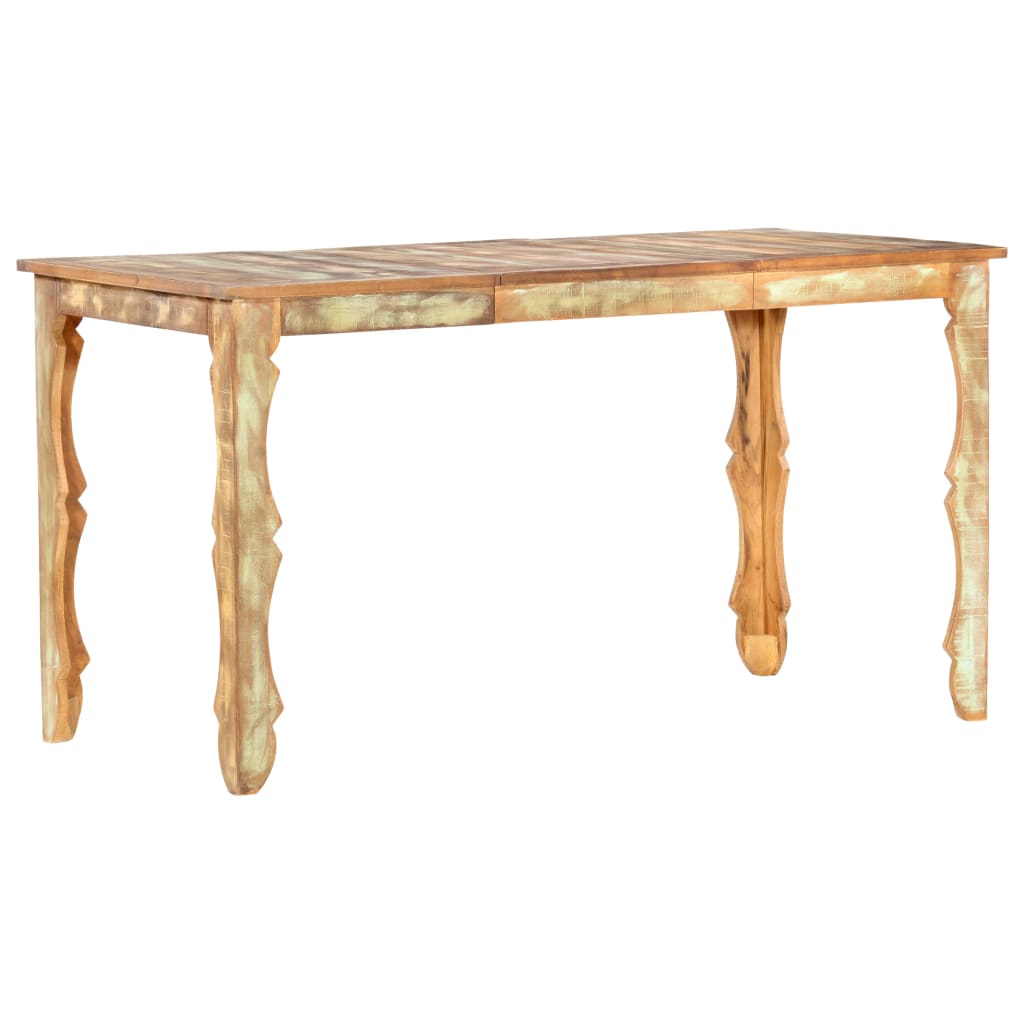 Tavolo da Pranzo 140x70x76 cm in Legno Massello di Recupero 286489
