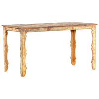 Tavolo da Pranzo 140x70x76 cm in Legno Massello di Recupero 286489
