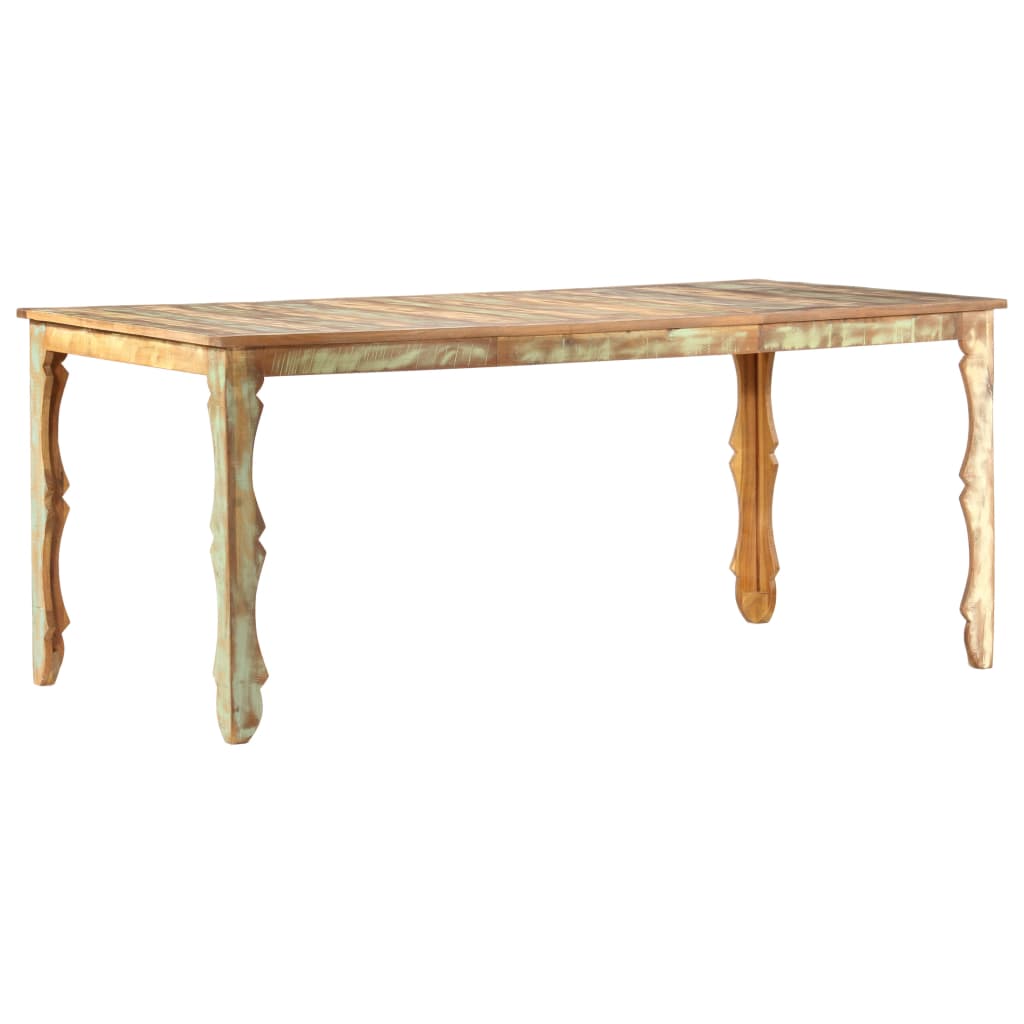 Tavolo da Pranzo 180x90x76 cm in Legno Massello di Recupero 286491