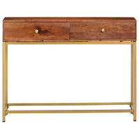 Tavolo Consolle 100x35x76 cm in Legno Massello d'Acacia 286175