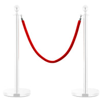 Cordone per Transenne Rosso e Argento in Vellutocod mxl 106781