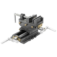 Morsa Manuale con Slitta Trasversale per Trapano a Colonna 70mm