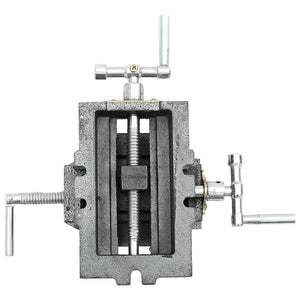 Morsa Manuale con Slitta Trasversale per Trapano a Colonna 70mm