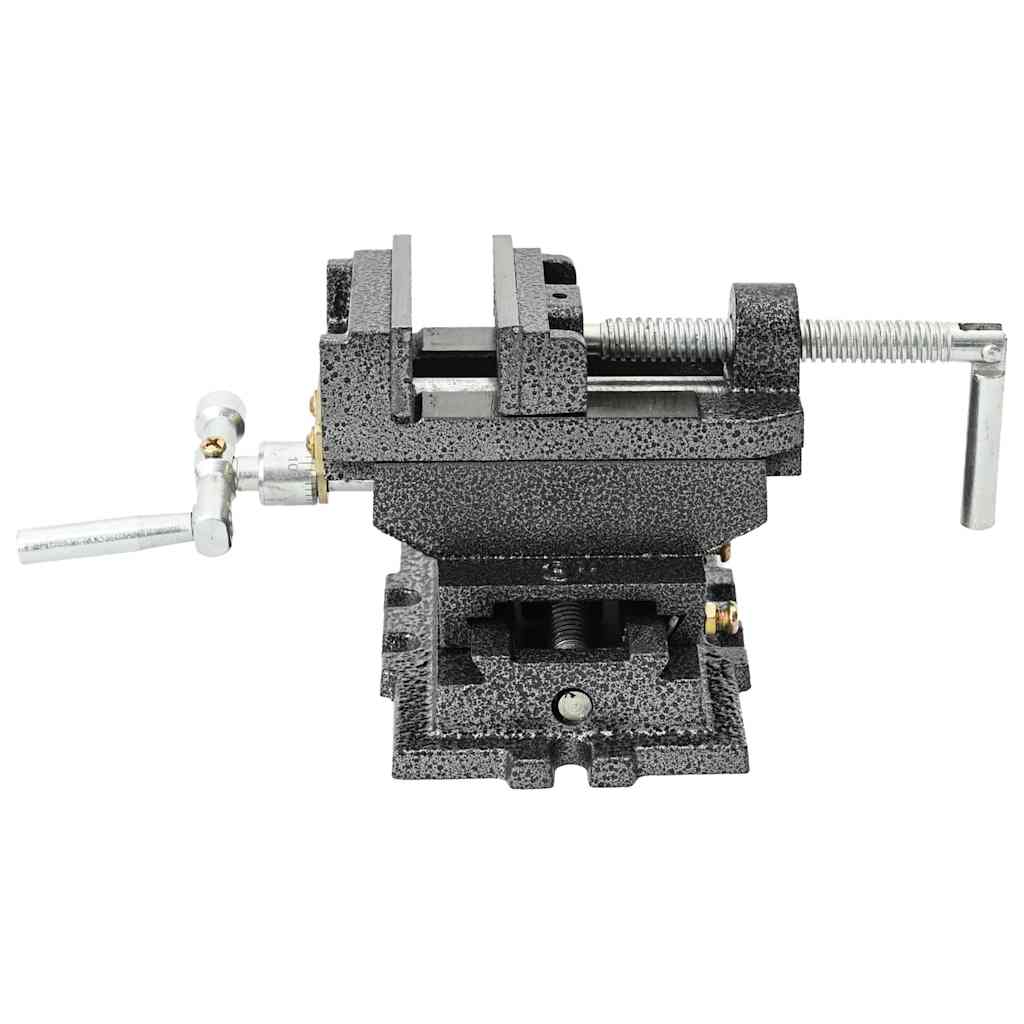 Morsa Manuale con Slitta Trasversale per Trapano a Colonna 70mm