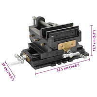 Morsa Manuale Slitta Trasversale per Trapano a Colonna 150 mm cod mxl 58713