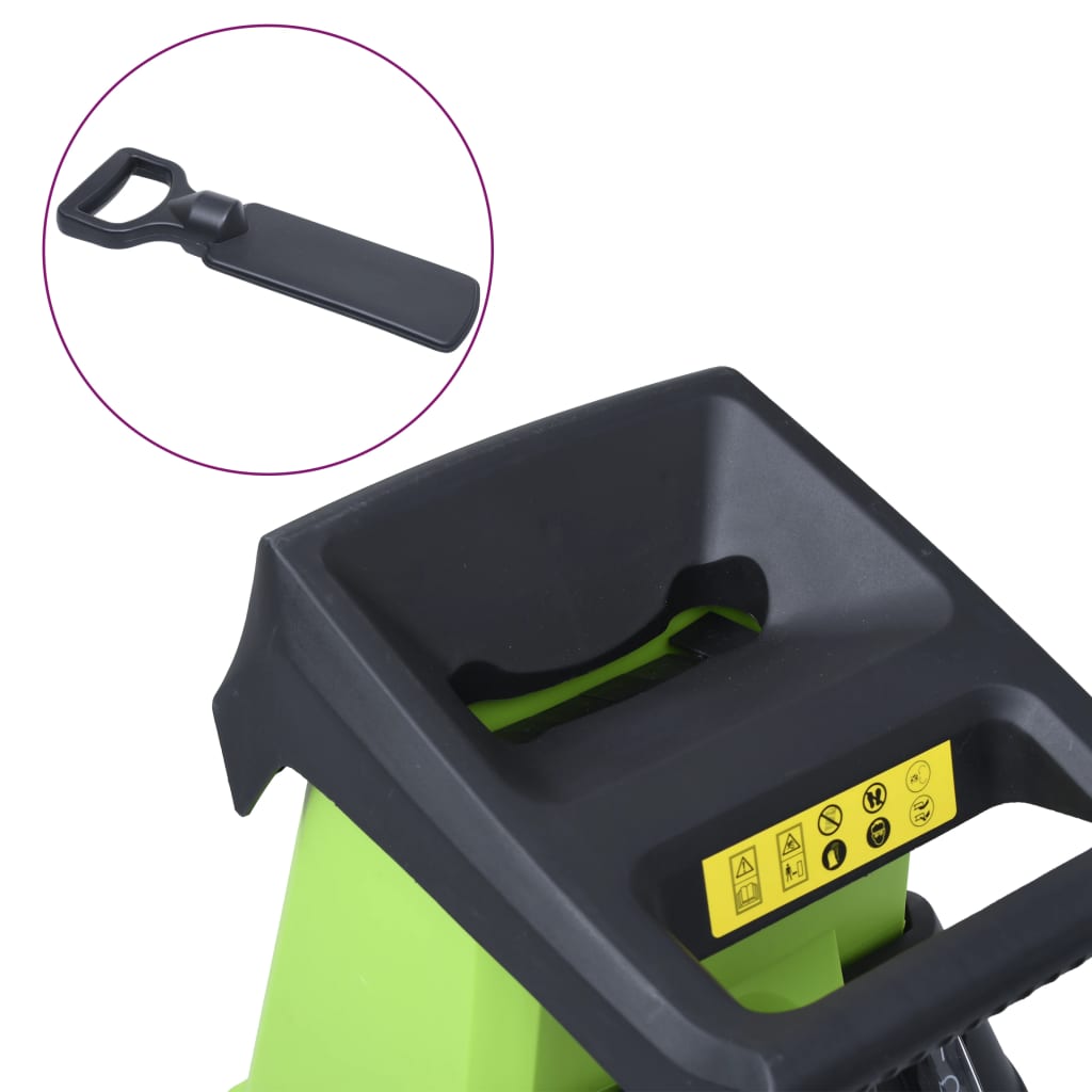 Trituratore da Giardino Elettrico con 2 Lame Extra 2400 W 145793