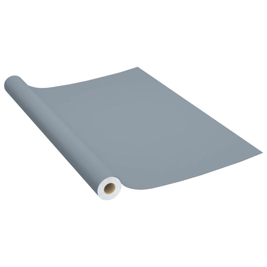 Pellicola Autoadesiva per Mobili Grigia 500x90 cm in PVC 146125