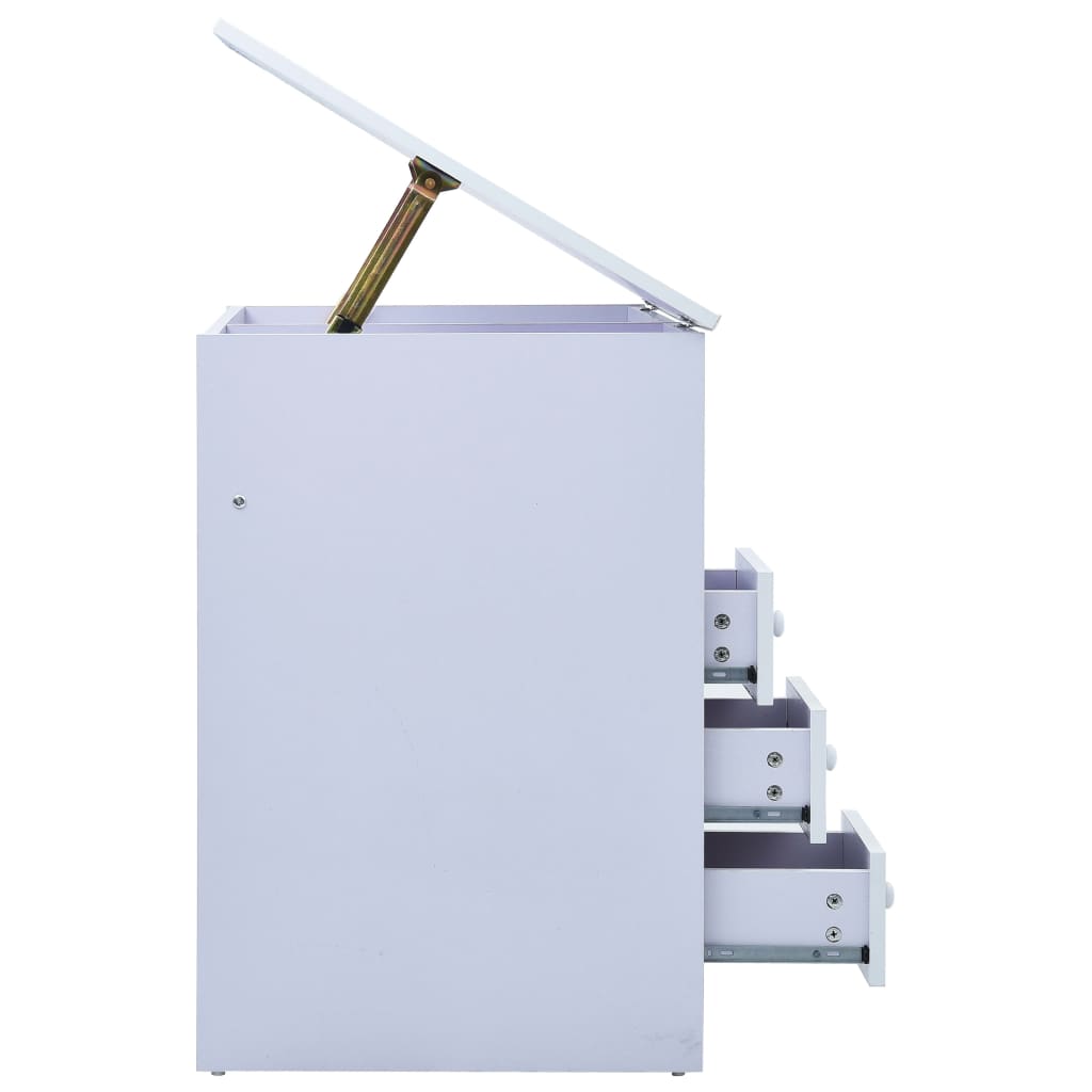 Scrivania da Disegno per Bambini Inclinabile Bianca 287448