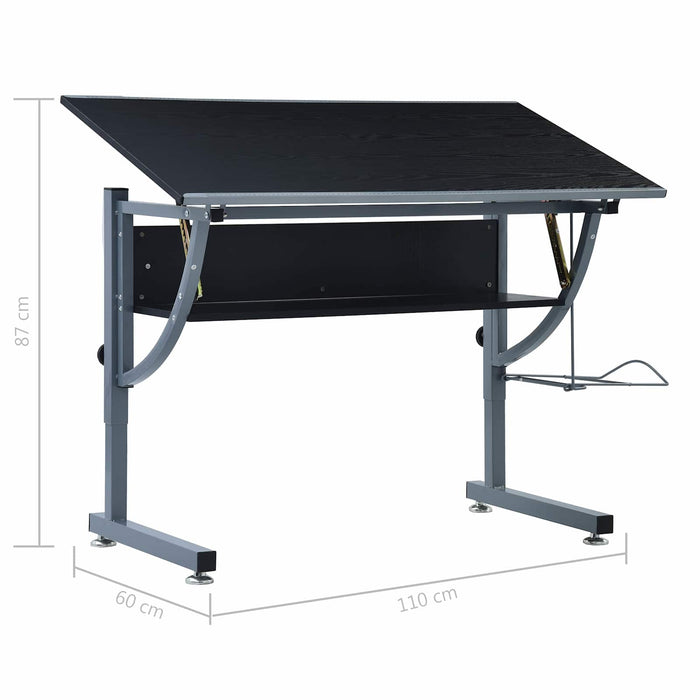 Tavolo da disegno Nero 110 x 60 x 87 cm Truciolare 287451