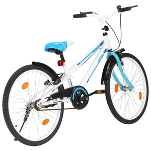Bici per Bambini 24 Pollici Blu e Bianca cod mxl 70727