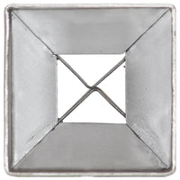 Picchetti di Terra 12 pz Argento 7x7x75 cm Acciaio Galvanizzato 145403