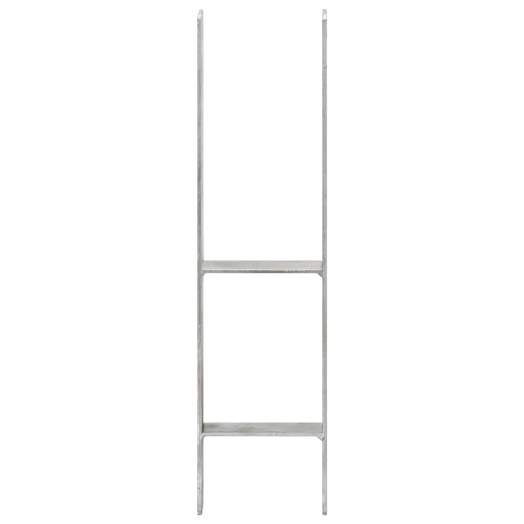 Picchetti per Recinzione 6 pz Argento 14x6x60cm Acciaio Zincato 145309