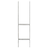 Picchetti per Recinzione 6 pz Argento 14x6x60cm Acciaio Zincato 145309