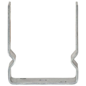 Picchetti per Recinzione 12pz Argento 12x6x15cm Acciaio Zincato 145340