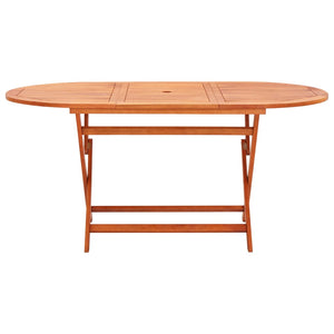 Set Pranzo da Giardino 9 pz Grigio Legno Eucalipto e Textilene  cod mxl 45314