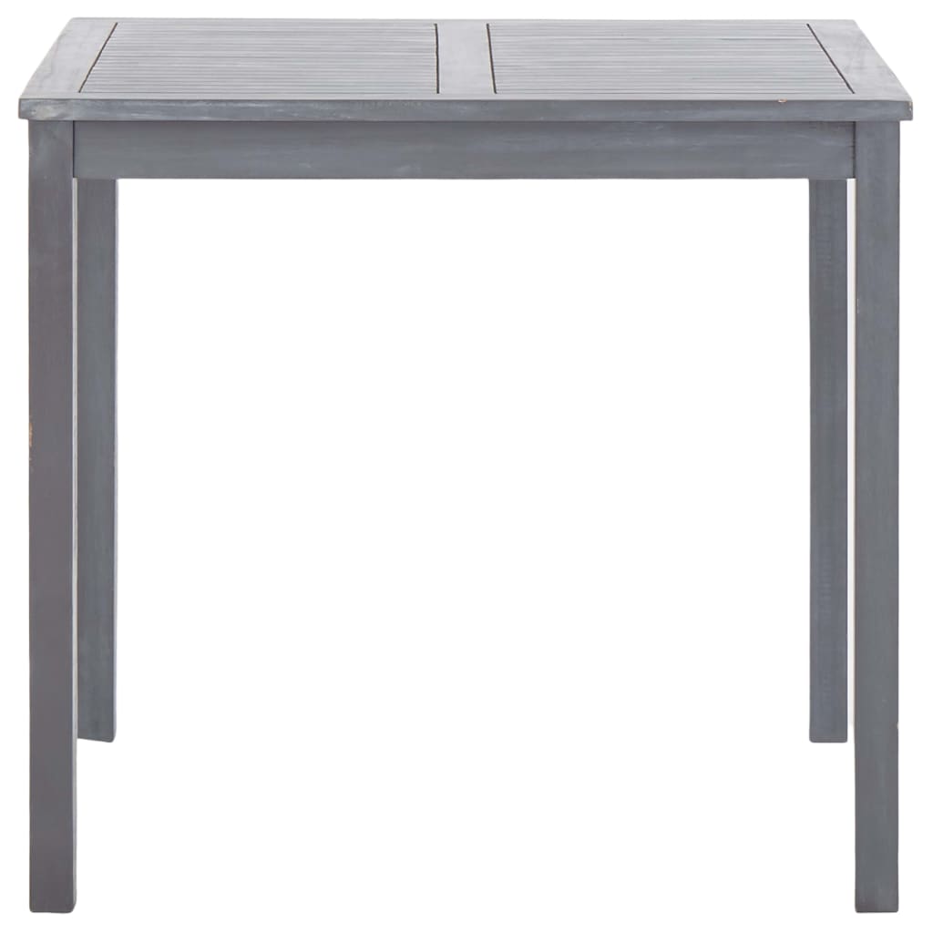 Set da Pranzo per Giardino 5 pz Legno Massello di Acacia Grigio 278925