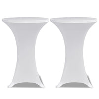 Coperture Verticali per Tavolo 4 pz Ã˜70 cm Bianco Elastico  cod mxl 63555