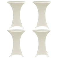 Coperture Verticali per Tavolo 4 pz Ã˜60 cm Crema Elastico cod mxl 64580