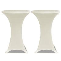 Coperture Verticali per Tavolo 4 pz Ã˜60 cm Crema Elastico cod mxl 64580