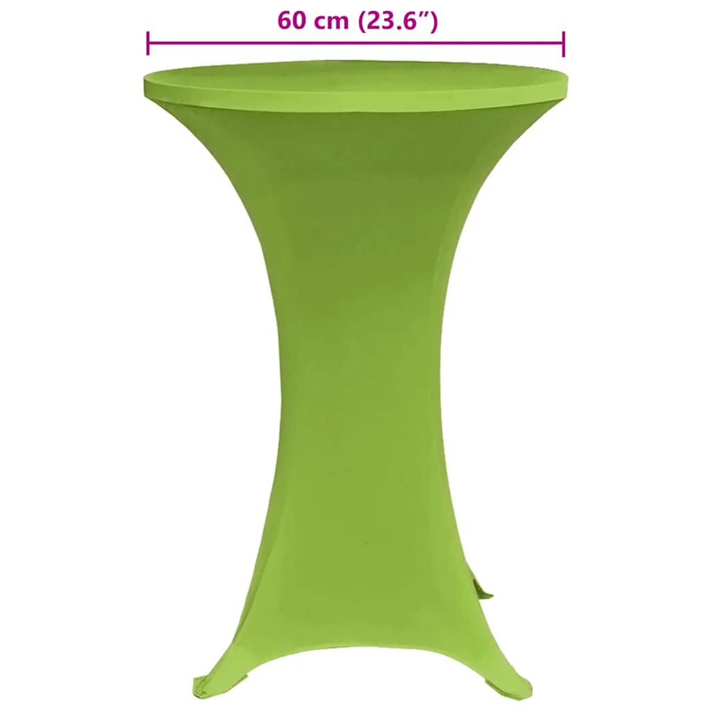 Copritavoli Elastici 4 pz 60 cm Verde 279087