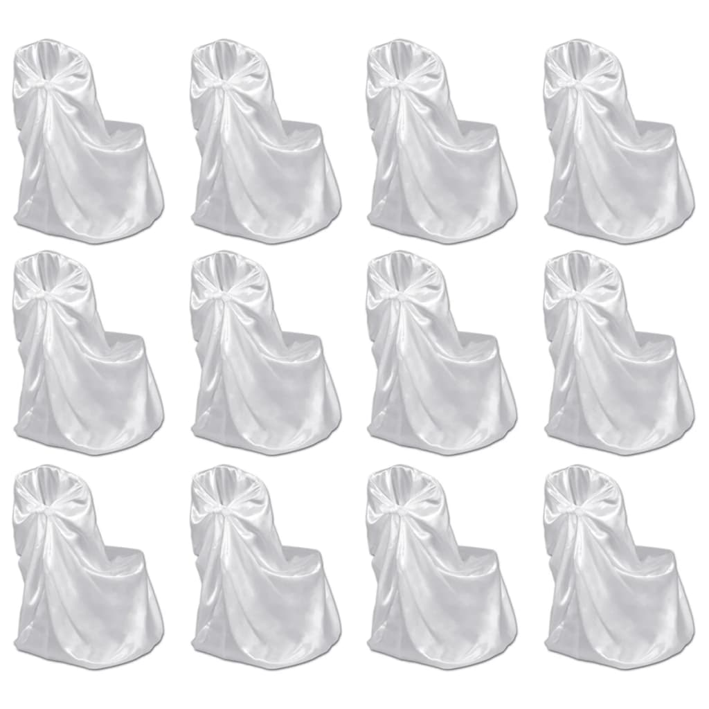 Coprisedia per Feste di Matrimonio 12 pz Bianca cod mxl 69960