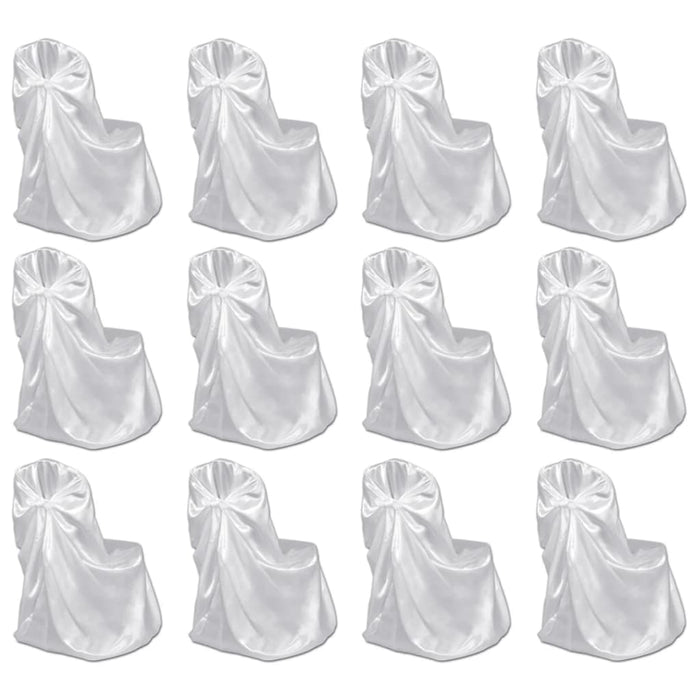 Coprisedia per Feste di Matrimonio 12 pz Bianca cod mxl 69960