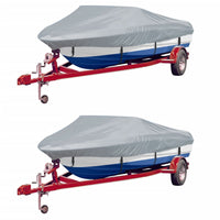 Telo per Barca 2 pz Grigio Lunghezza 427-488 cm Larghezza 229cmcod mxl 119274