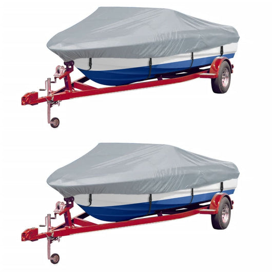 Telo per Barca 2 pz Grigio Lunghezza 427-488 cm Larghezza 229cmcod mxl 119274