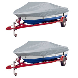 Telo per Barca 2 pz Grigio Lunghezza 519-580 cm Larghezza 244cm cod mxl 75521