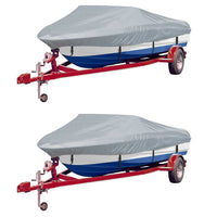 Telo per Barca 2 pz Grigio Lunghezza 610-671 cm Larghezza 254cm cod mxl 75522