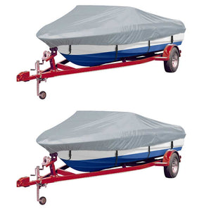 Telo per Barca 2 pz Grigio Lunghezza 610-671 cm Larghezza 254cm cod mxl 75522