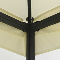 Gazebo con Rete 300x300x265 cm Crema 48595
