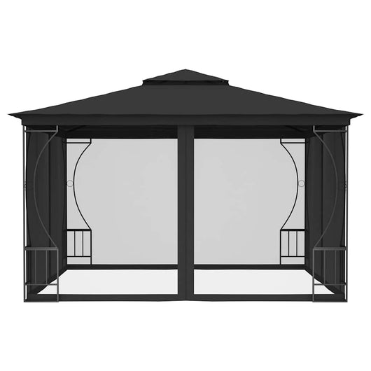 Gazebo con Rete 300x300x265 cm Antracite