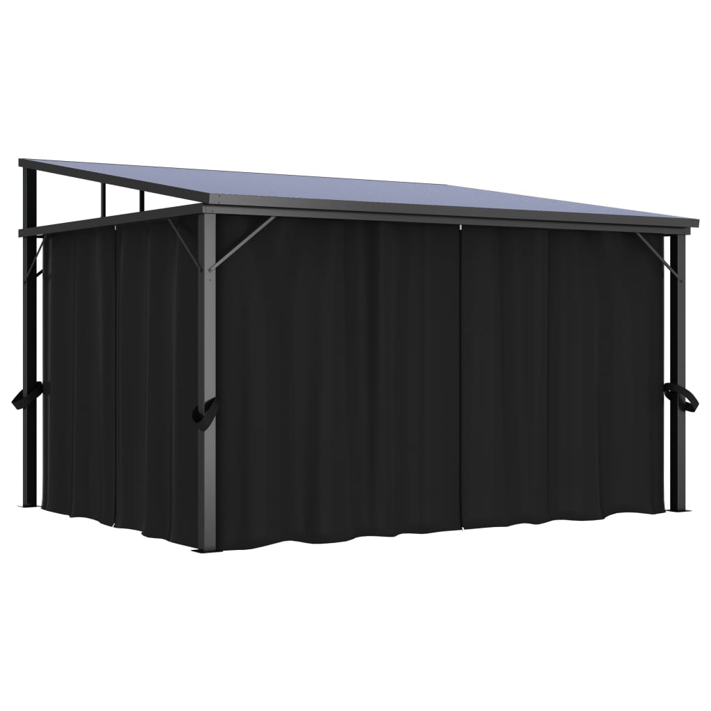 Gazebo con Tenda 405x294x244 cm Antracite 48599
