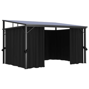 Gazebo con Tenda 405x294x244 cm Antracite 48599