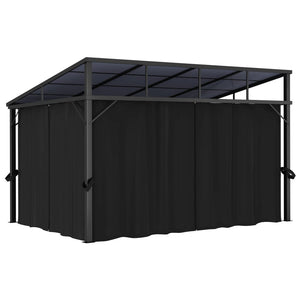Gazebo con Tenda 405x294x244 cm Antracite 48599