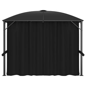 Gazebo con Tende 300x300x265 cm Antracite 48600