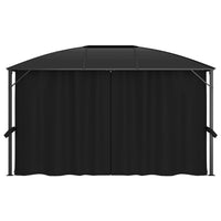 Gazebo con Tende 400x300x265 cm Antracite cod mxl 54867
