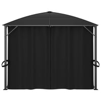 Gazebo con Tende 400x300x265 cm Antracite cod mxl 54867
