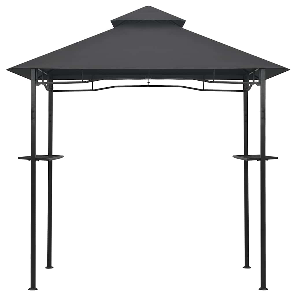 Gazebo per Barbecue 240x150x255 cm Antracite in Acciaio 48602