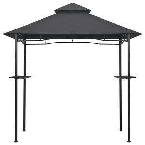 Gazebo per Barbecue 240x150x255 cm Antracite in Acciaio 48602