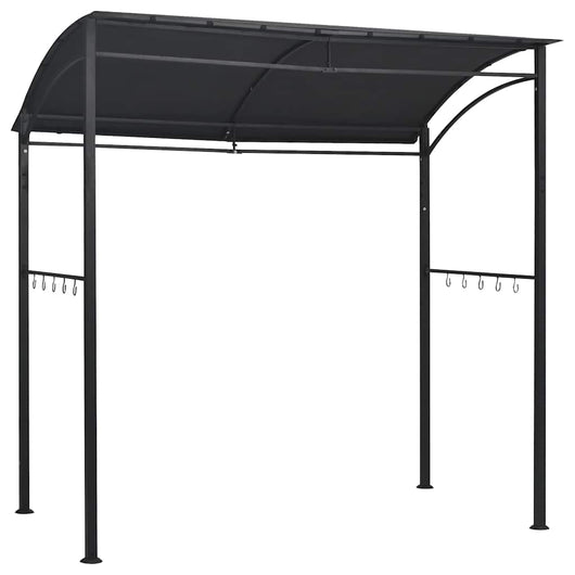 Gazebo per Barbecue 215x150x220 cm Antracite in Acciaio 48603