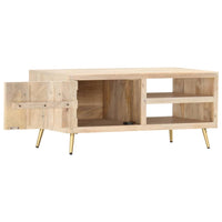 Tavolino da Salotto 90x45x40 cm in Legno Massello di Mango 286523