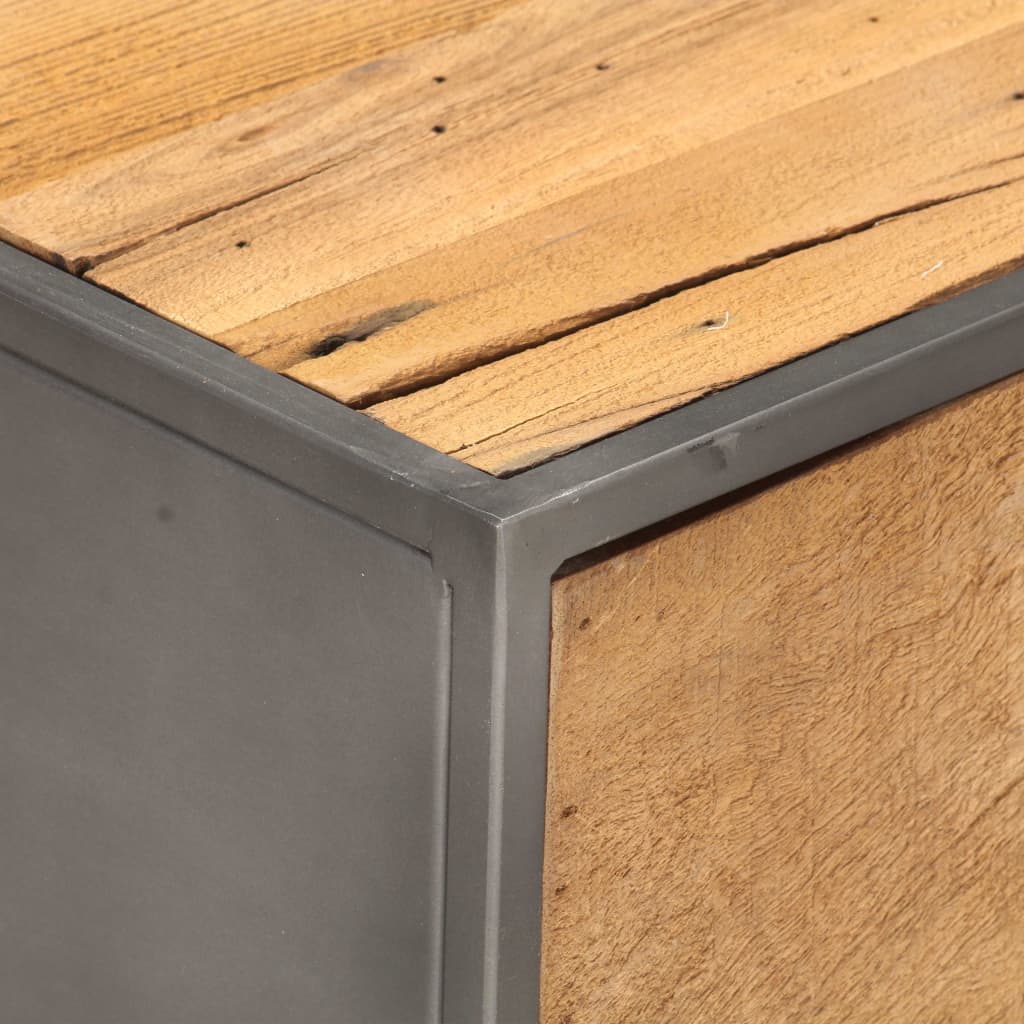 Tavolino da Salotto 90x50x35 cm in Legno Massello di Recupero 286530