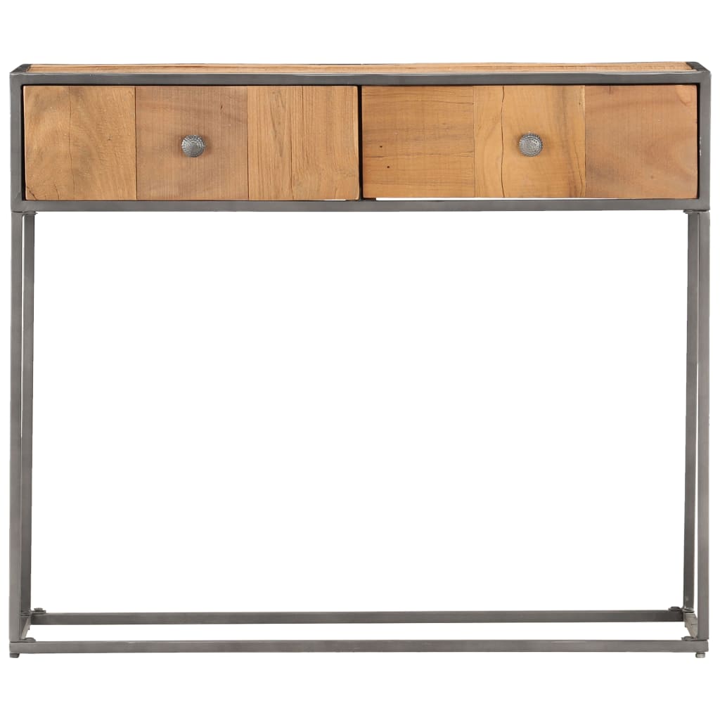 Tavolo Consolle 90x30x75 cm in Legno Massello di Recupero 286531