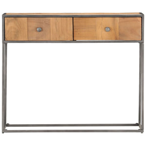 Tavolo Consolle 90x30x75 cm in Legno Massello di Recupero 286531