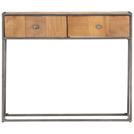 Tavolo Consolle 90x30x75 cm in Legno Massello di Recupero 286531